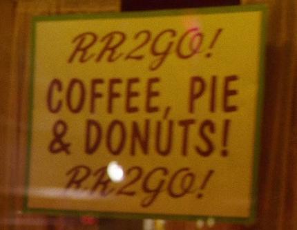 Coffee, pie, donuts